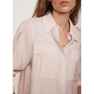 Mint Velvet Pink Pocket Detail Shirt